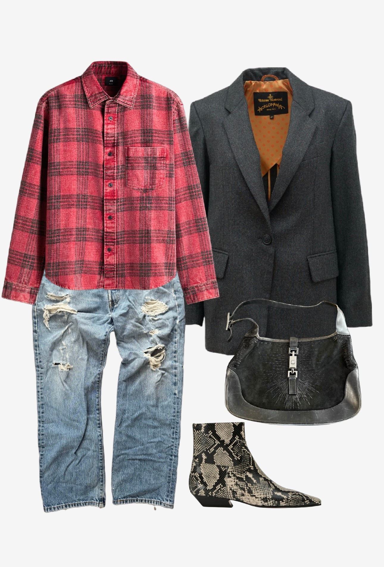 I’m all caught up now. Yesterday’s grocery shopping outfit. 
Blazer, jeans, and bag are secondhand/vintage.

#LTKOver40 #LTKootd