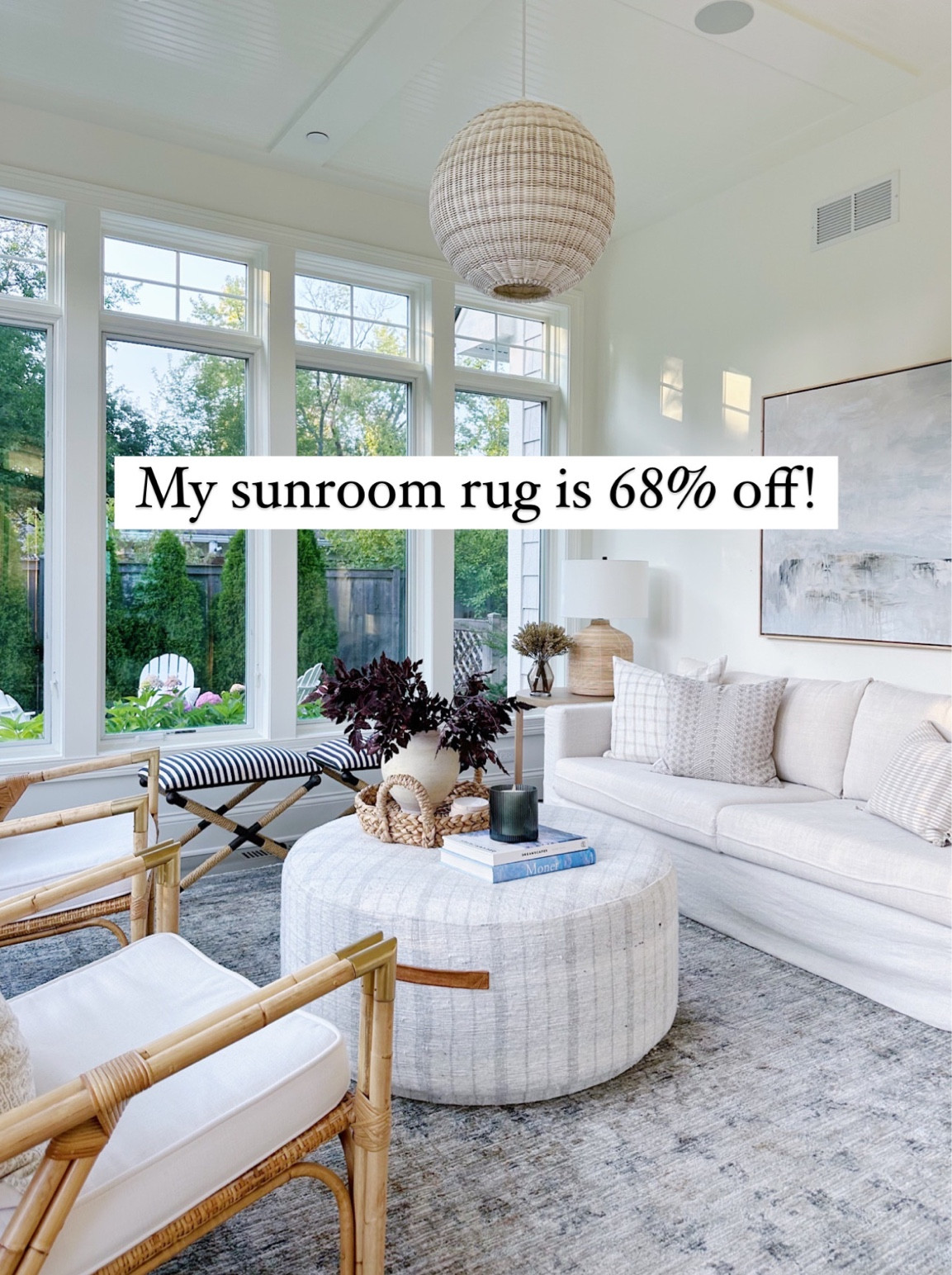 My sunroom rug is on major sale!! Such a pretty muted option for living room or bedroom! 

#LTKCyberWeek #LTKsalealert #LTKhome