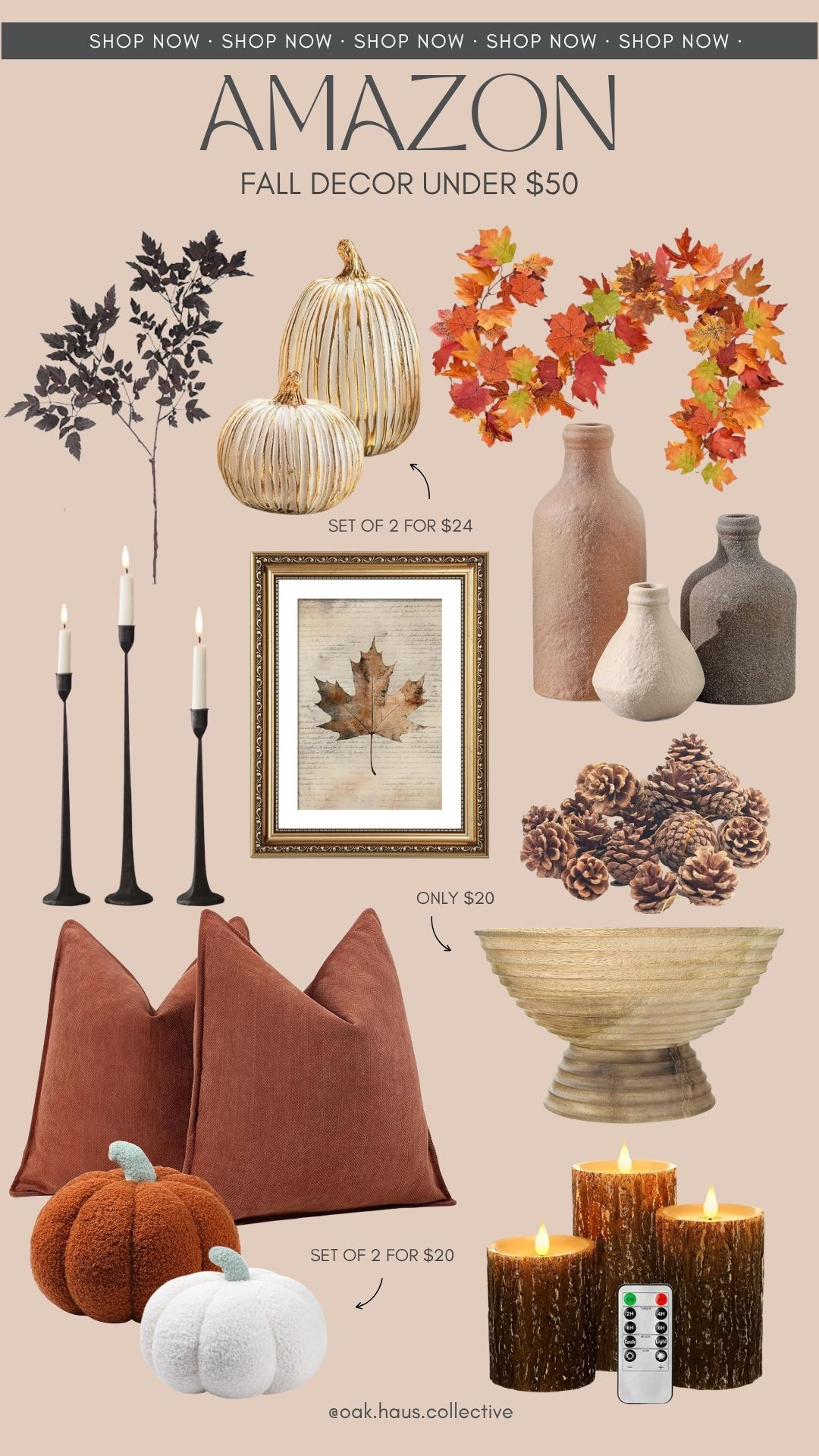 Amazon Fall Decor Under $50 #amazon #amazondecor #fall #falldecor #homedecor 

 #LTKSeasonal #LTKHome #LTKFindsUnder50