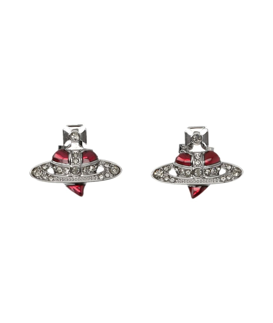 New Diamante Heart Earrings | Italist.com US