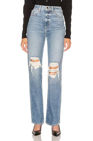 KHAITE Danielle High Rise Stovepipe Jean in Portland | FWRD | FWRD 