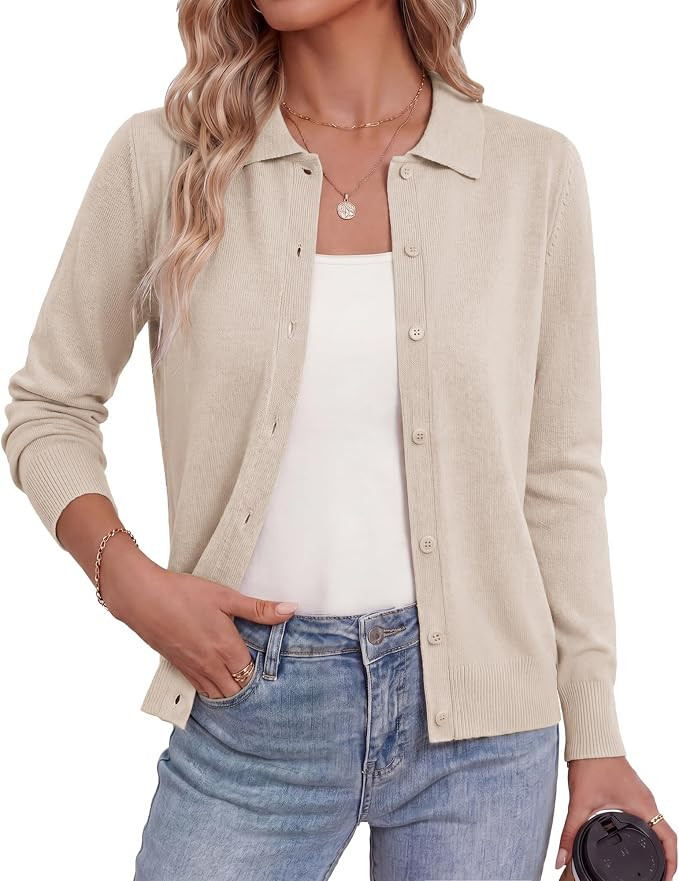 GRACE KARIN Cardigan Sweaters for Women Lightweight Long Sleeve Cardigans | Amazon (US)