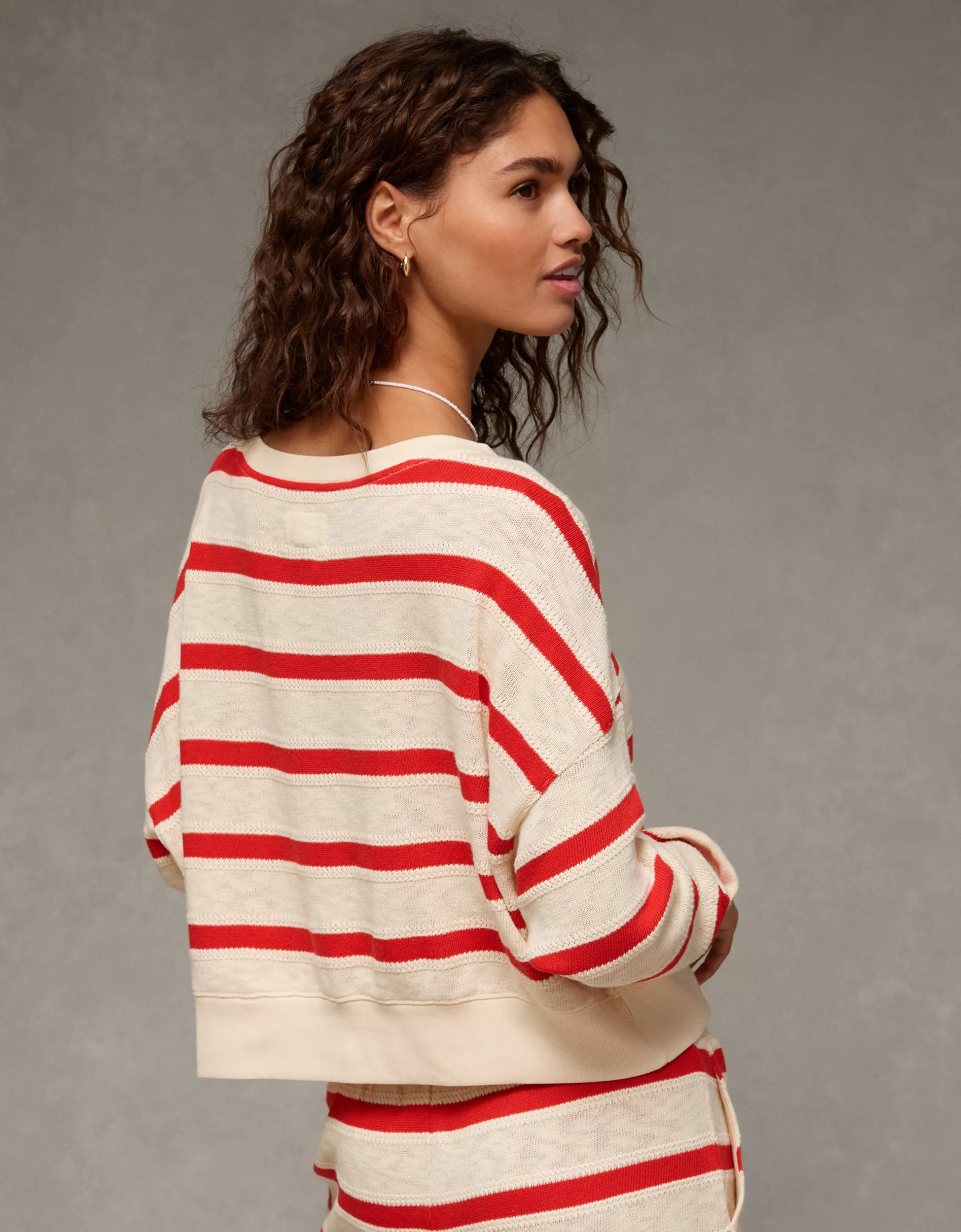 AE Striped Off-the-Shoulder Top | American Eagle Outfitters (US & CA)