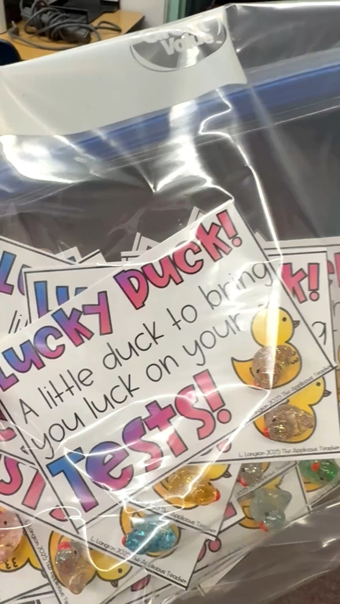 Getting ready for state testing with these fun lucky ducks! Just trying to add a little sparkle to a stressful time of year! ￼