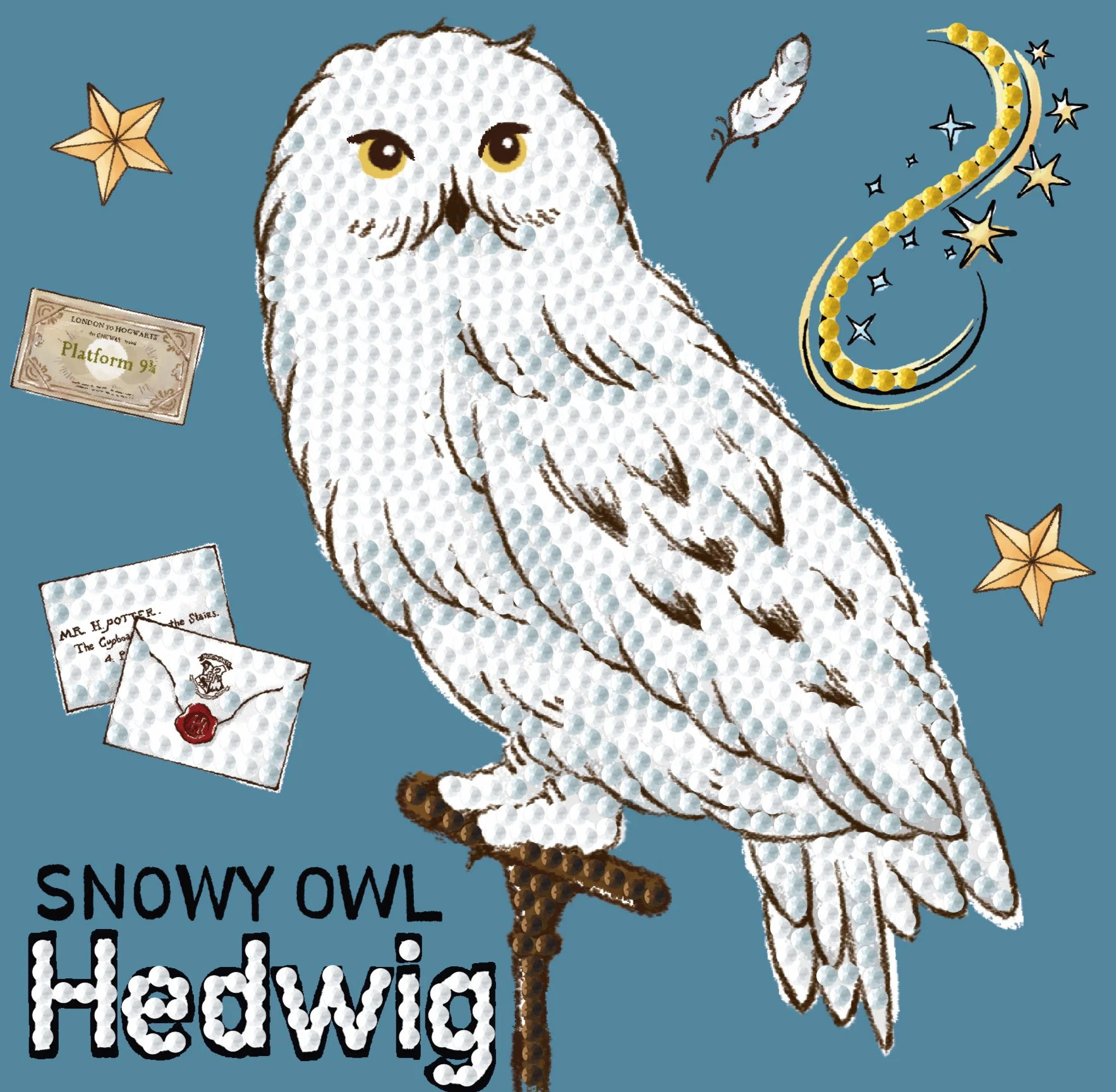 DIAMOND DOTZ® Harry Potter Snowy Owl Hedwig Special Edition DOTZ® Box Diamond Painting Kit | Walmart (US)