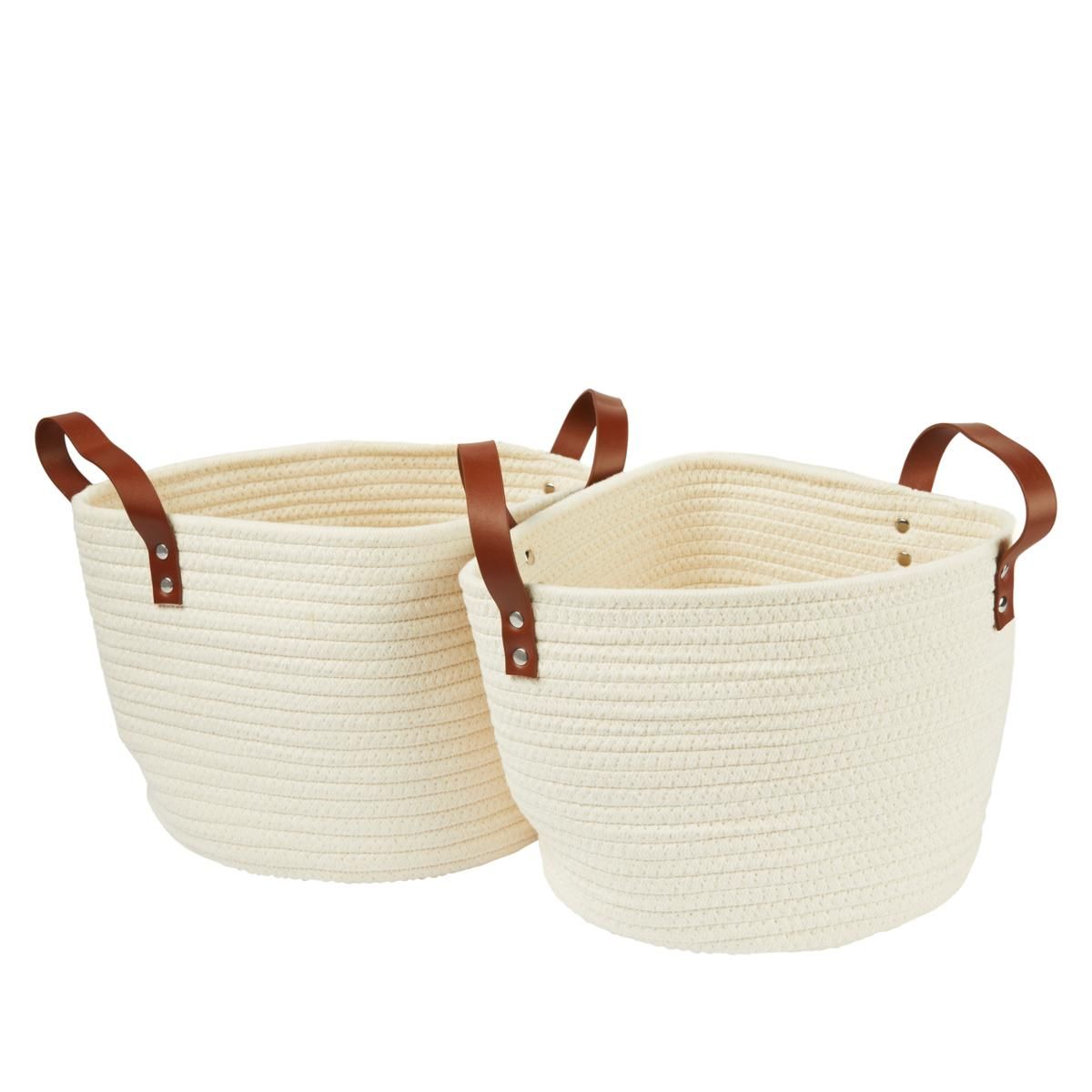 Get Neat with Lisa Rope Baskets - Set of 2 - 20363863 | HSN | HSN