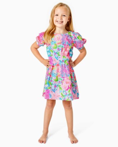 LILLY PULITZER GIRL DRESS "MILDRED" SIZE 7 "TAKE IT FROM YOUR MUMS" NEW NEON HOT  | eBay | eBay US
