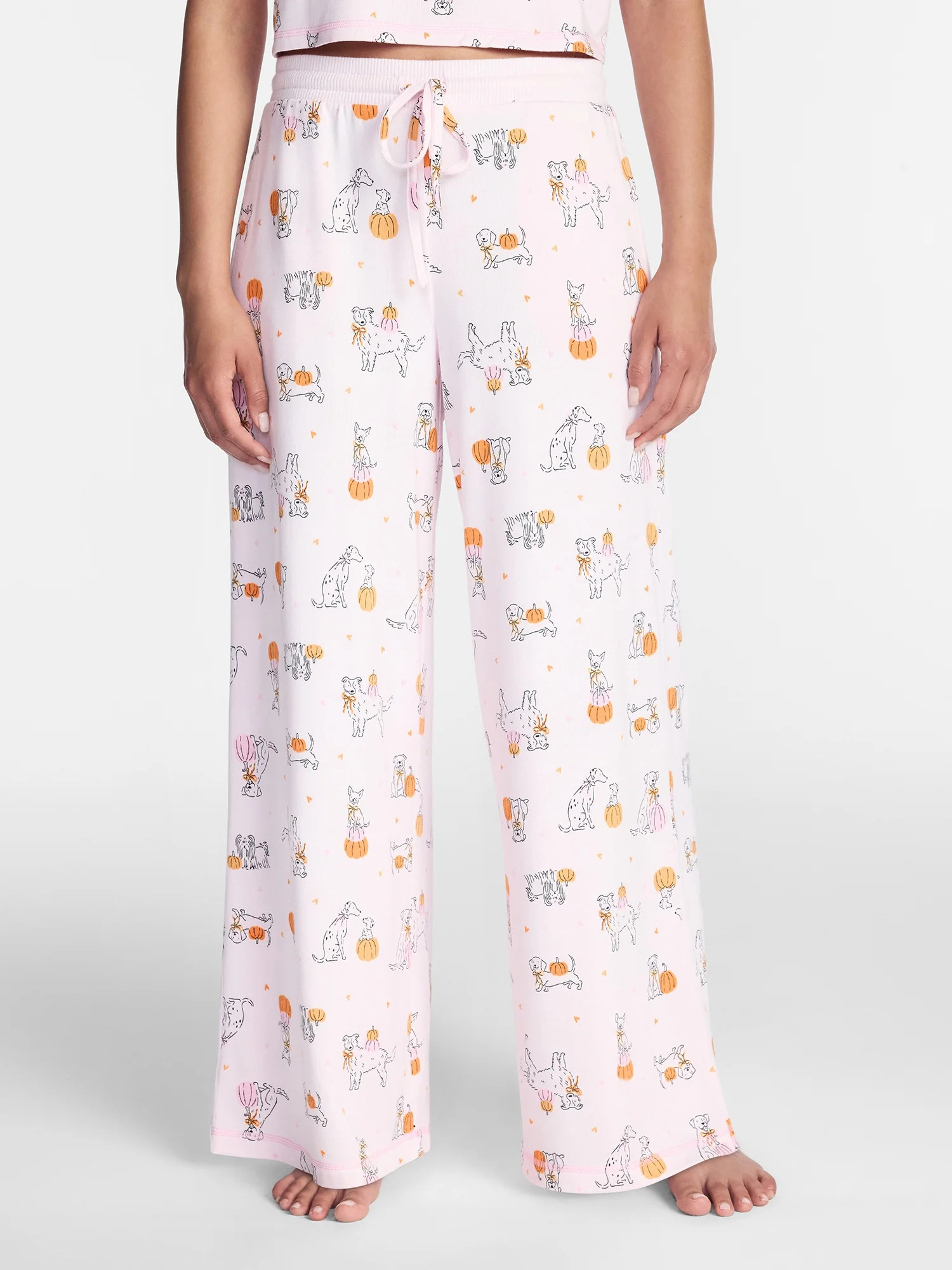 Halloween and Fall Women's Hacci Knit Sleep Pants from Way to Celebrate, 29.5" Inseam, Sizes XS-3... | Walmart (US)