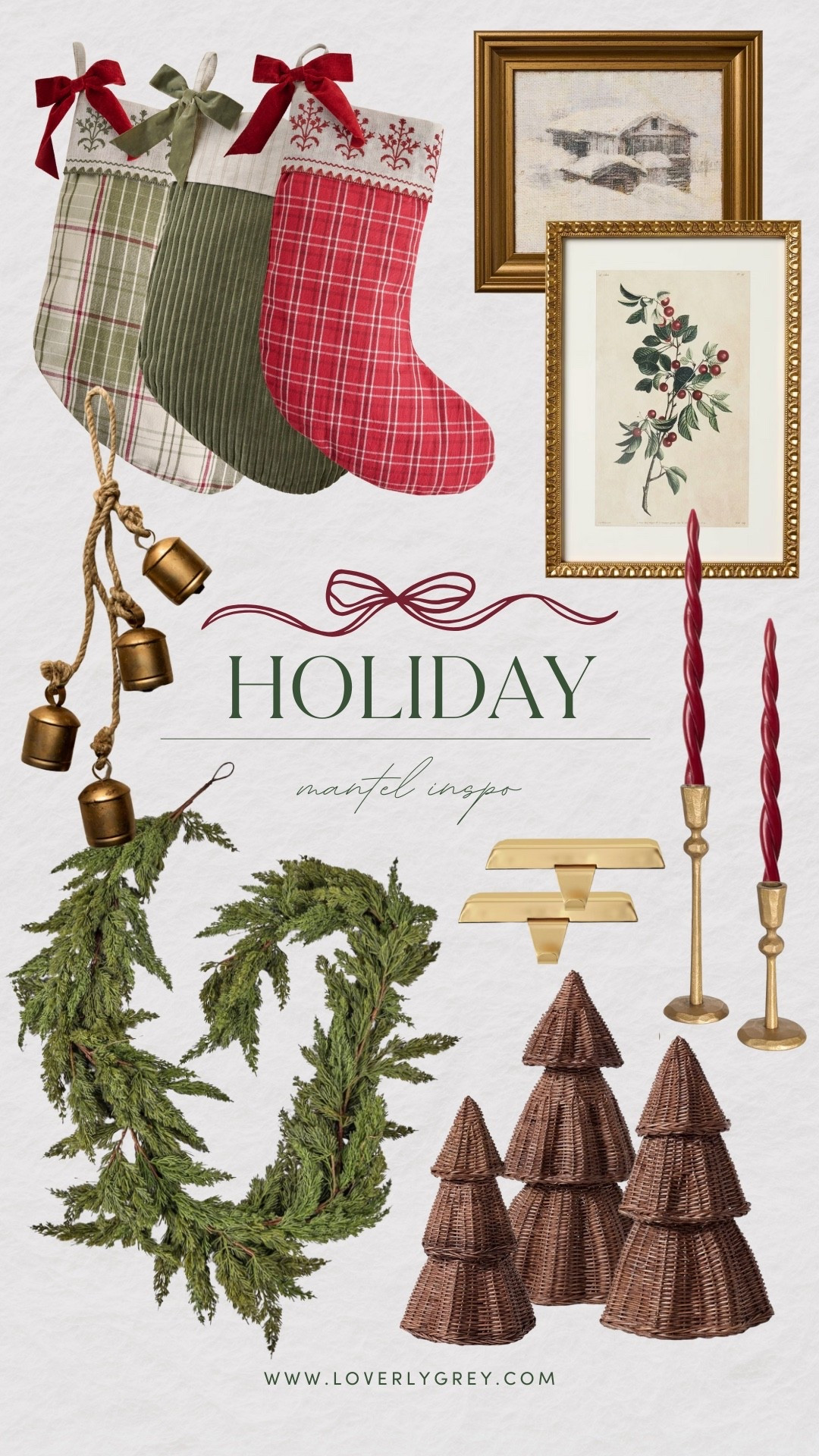 Loving this Christmas decor for a mantel this holiday season! A mix of high & low price point decor - this garland is one of my all time favorites! It looks so real!

Loverly Grey, Christmas decor, mantel decor, Christmas decor inspo, Target, garland, stockings, Christmas tree 

#LTKHoliday #LTKSeasonal #LTKHome