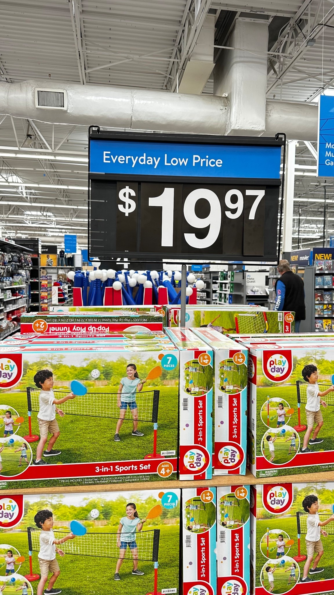 Get them moving with this 3-in-1 Sports Set! Perfect for backyard fun, it includes everything you need for soccer, volleyball, and badminton at an unbeatable price.
 #outdoorplay #kidsactivities #walmartfinds #backyardfun #activekids #ltkunder25

#LTKBaby #LTKKids