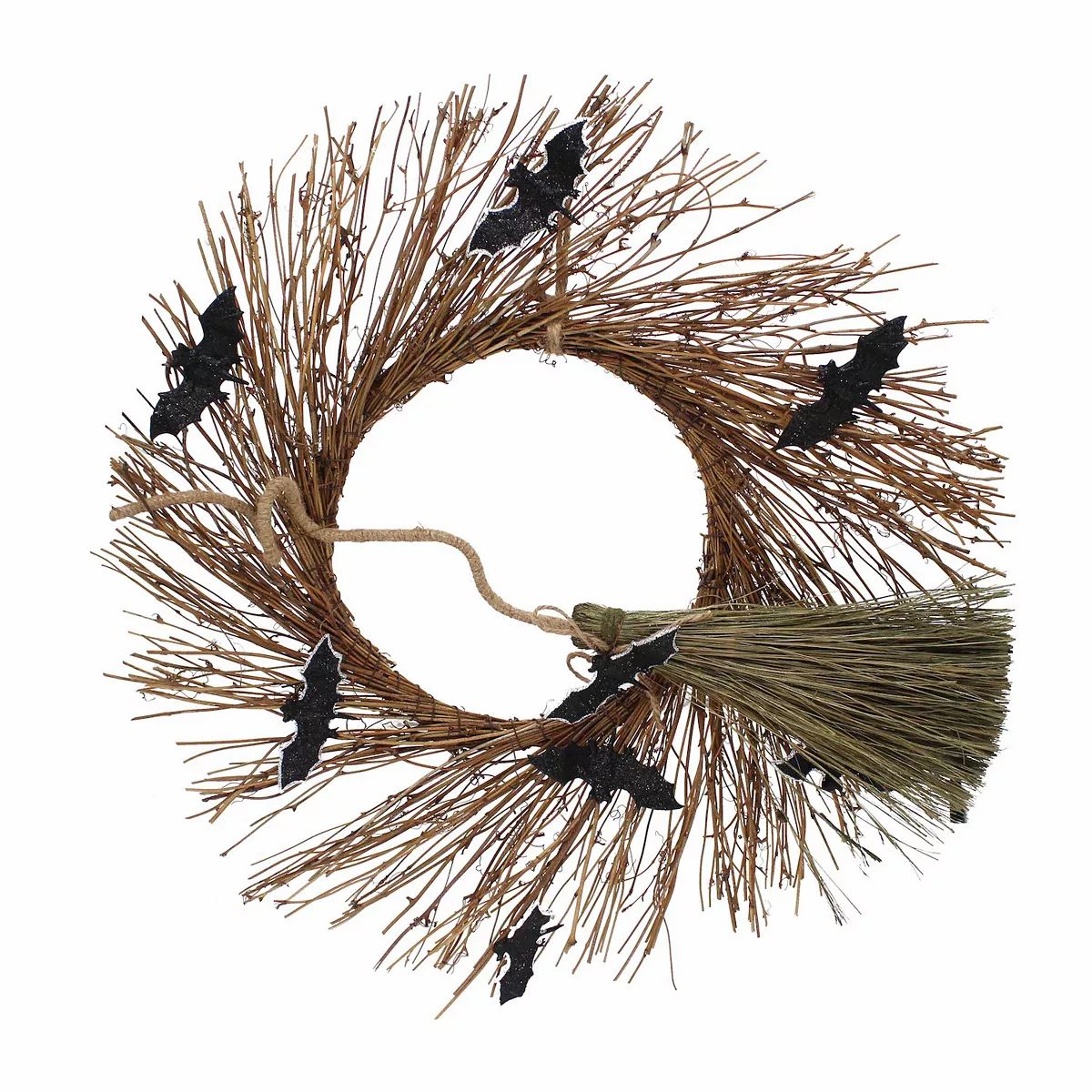 Celebrate Together™ Halloween Bat Broom Wreath | Kohl's
