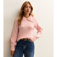 Women's Pink Midweight Ribbed Knit Jumper New Look | New Look (UK)