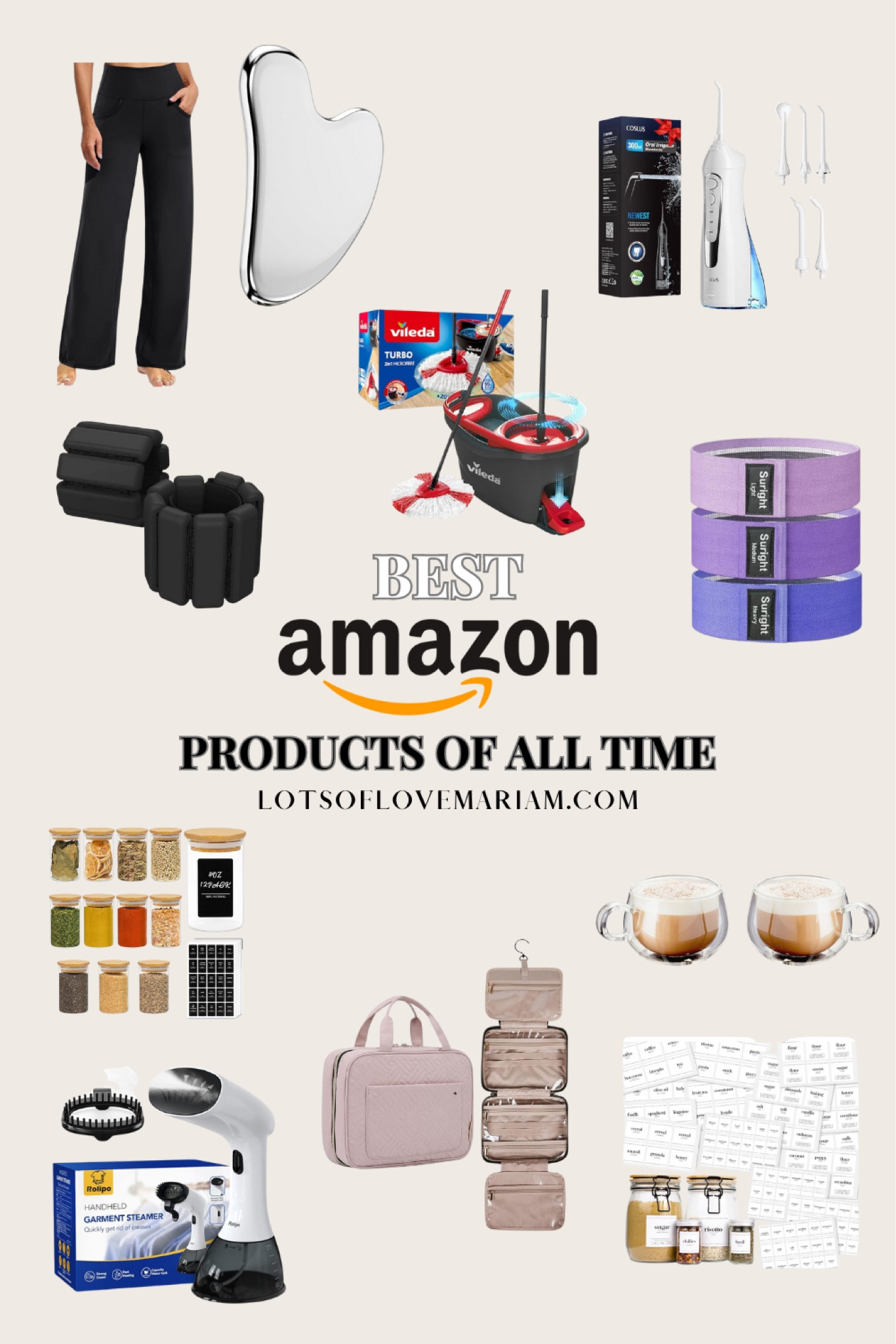 Some of the best Amazon products that I own and have been loving over the past few years!!! 

Yoga pants with pockets, stainless steel gua sha, water floss, ankle weights, turbo mop, resistance bands, glass spice jars, insulated coffee cups, travel toiletry bag, travel steamer, pantry labels

#LTKtravel #LTKfitness #LTKhome