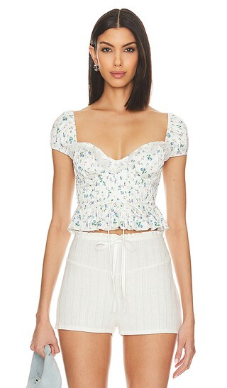 Opal Blouse in Cream | Revolve Clothing (Global)