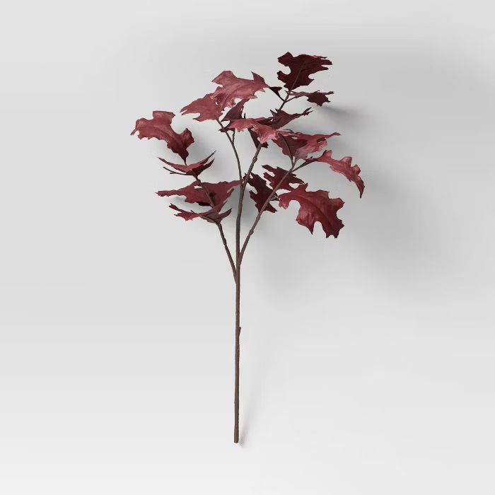 28" Artificial Leaf Stem Purple - Threshold™ | Target