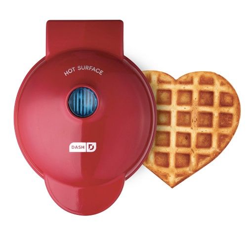 Dash Mini Waffle Maker, Heart, Red | Williams-Sonoma