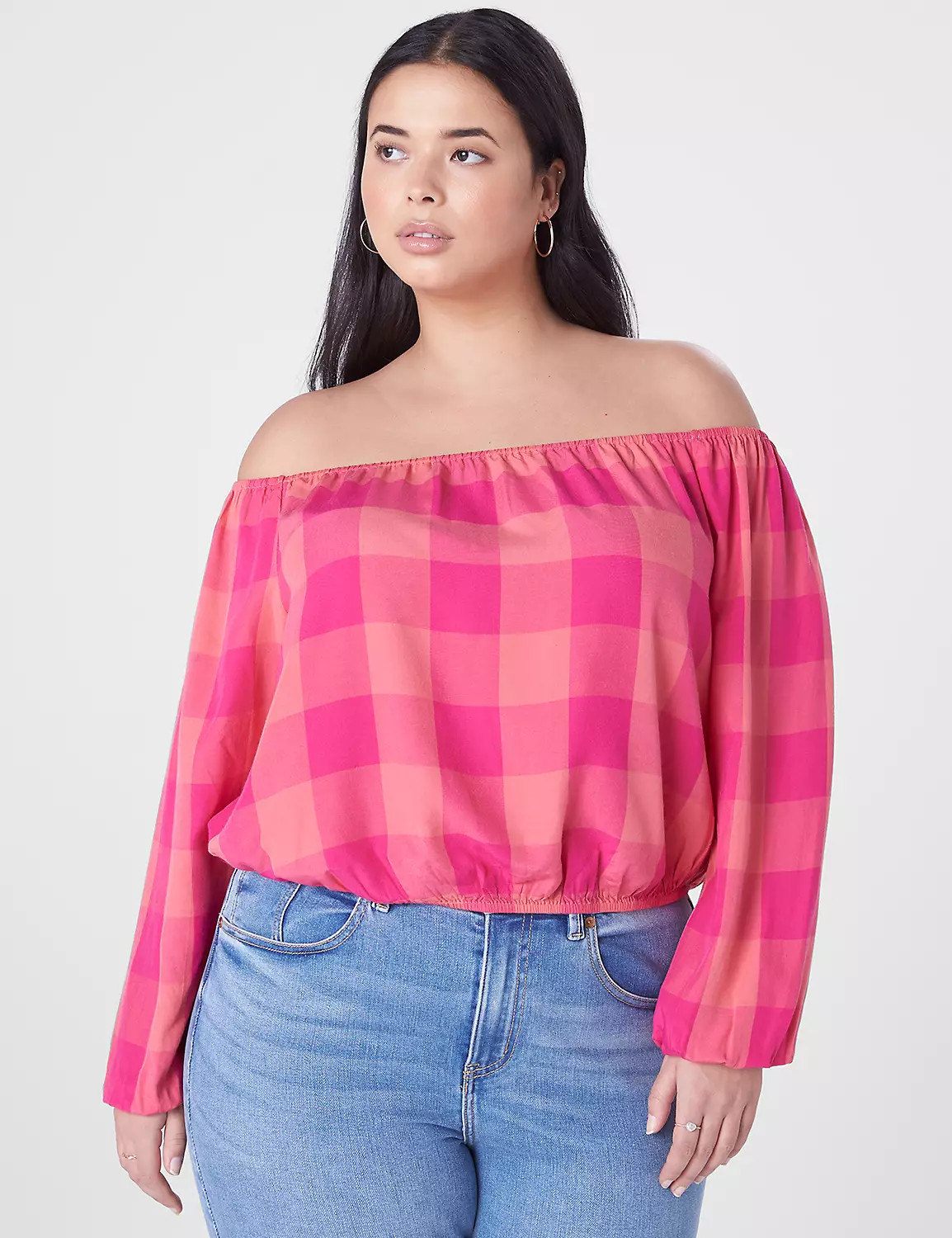 Classic Crop Off-The-Shoulder Top | LaneBryant | Lane Bryant (US)