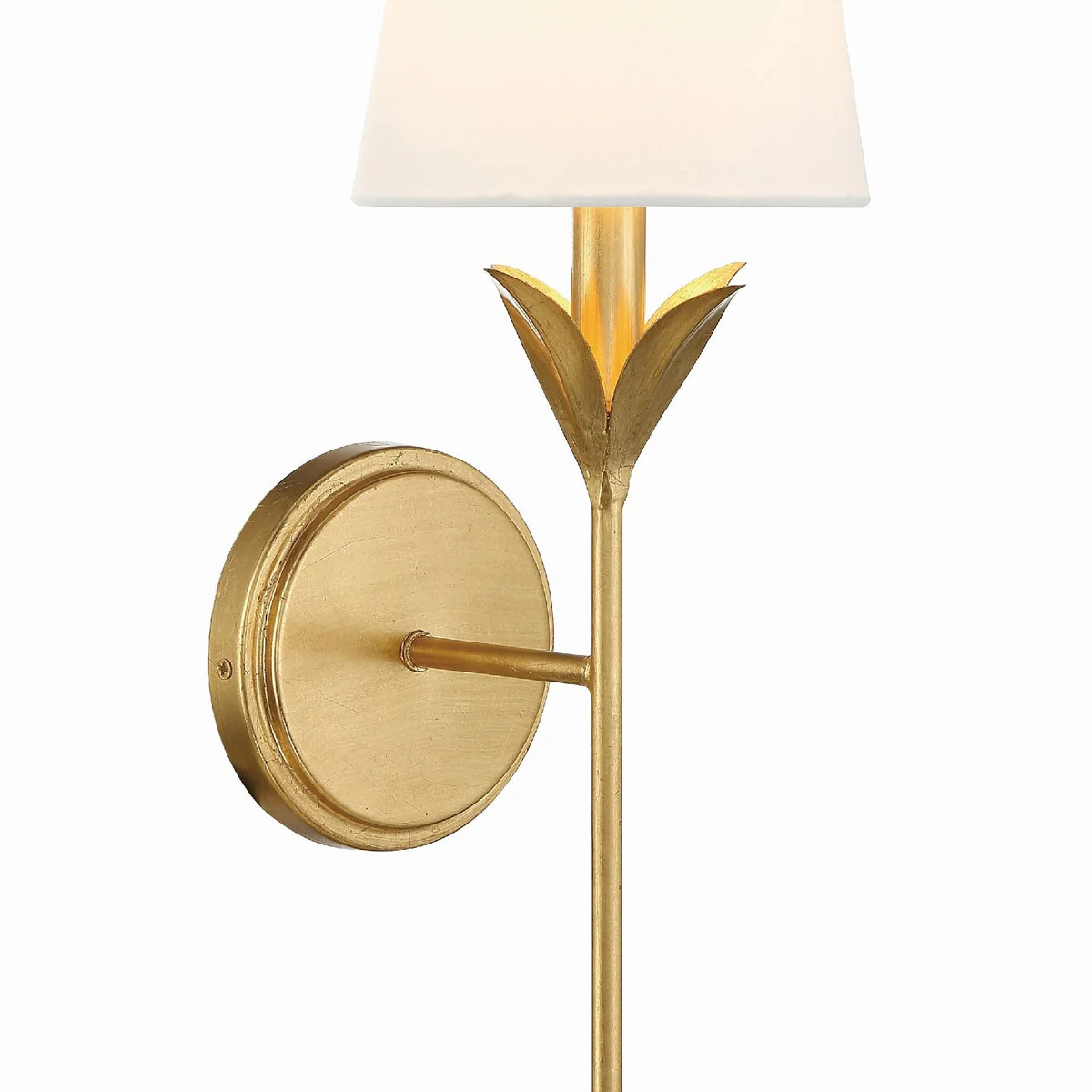 Crystorama Broche 6'' Antique Gold Sconce | DecoratorsBest
