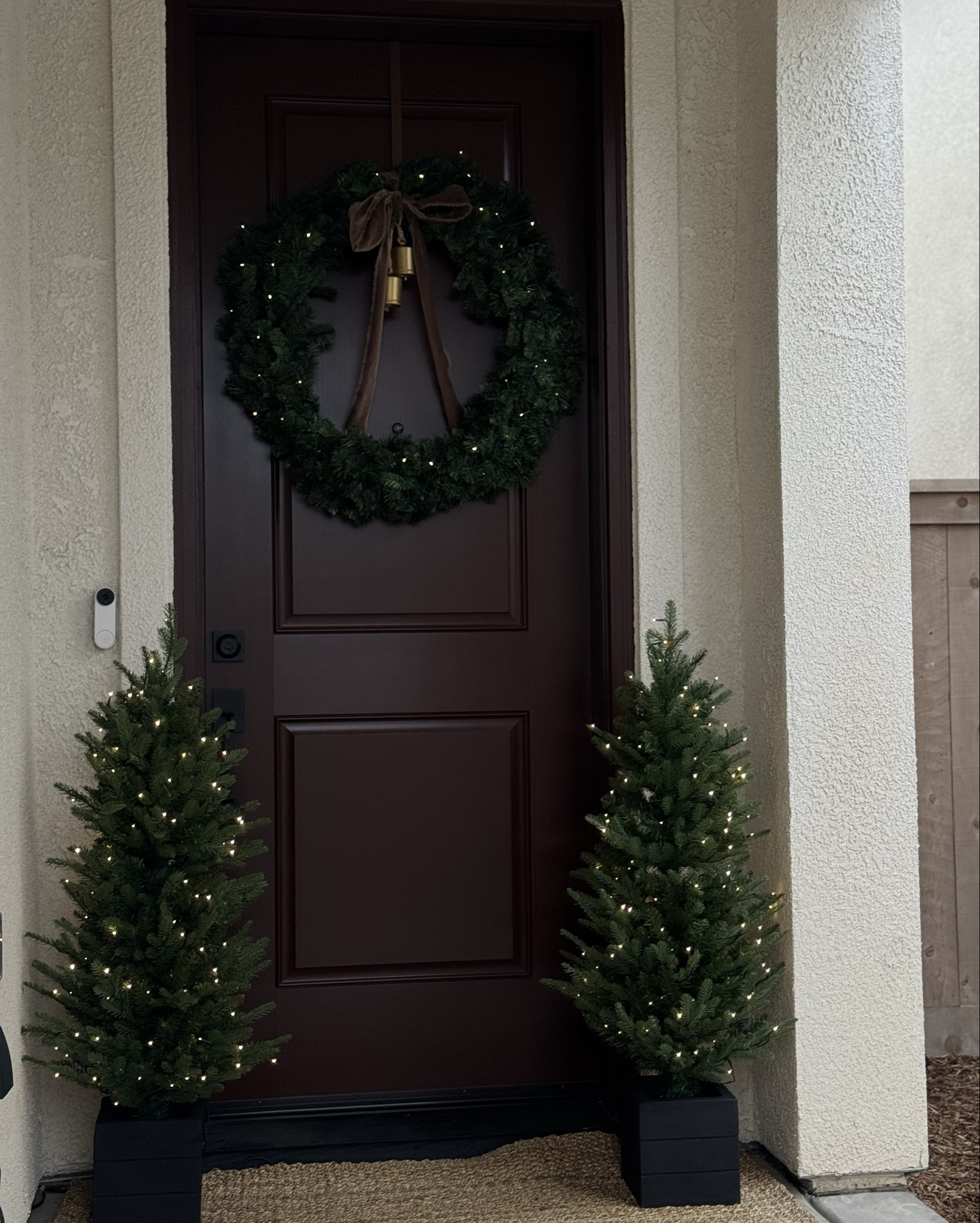 The magic of Christmas begins right at the front door ✨ I kept our entryway minimal and classic for a seamless, timeless look🌲

#LTKFindsUnder100 #LTKHoliday #LTKSeasonal