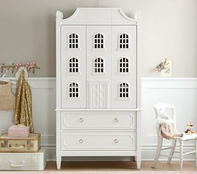 Ava Regency Dollhouse Armoire (35w x 20d") | Pottery Barn Kids