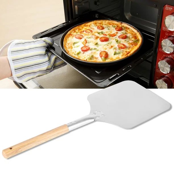 VBESTLIFE Wooden Handle Pizza Peel,1Pc Kitchen Aluminum Alloy Pizza Peel Bakers Oven Restaurant P... | Walmart (US)