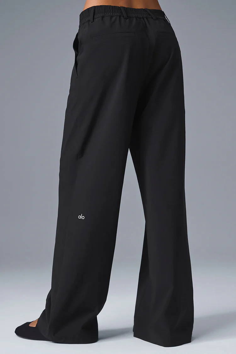 High-Waist Pursuit Trouser (Regular) - Black | Alo Yoga (US)