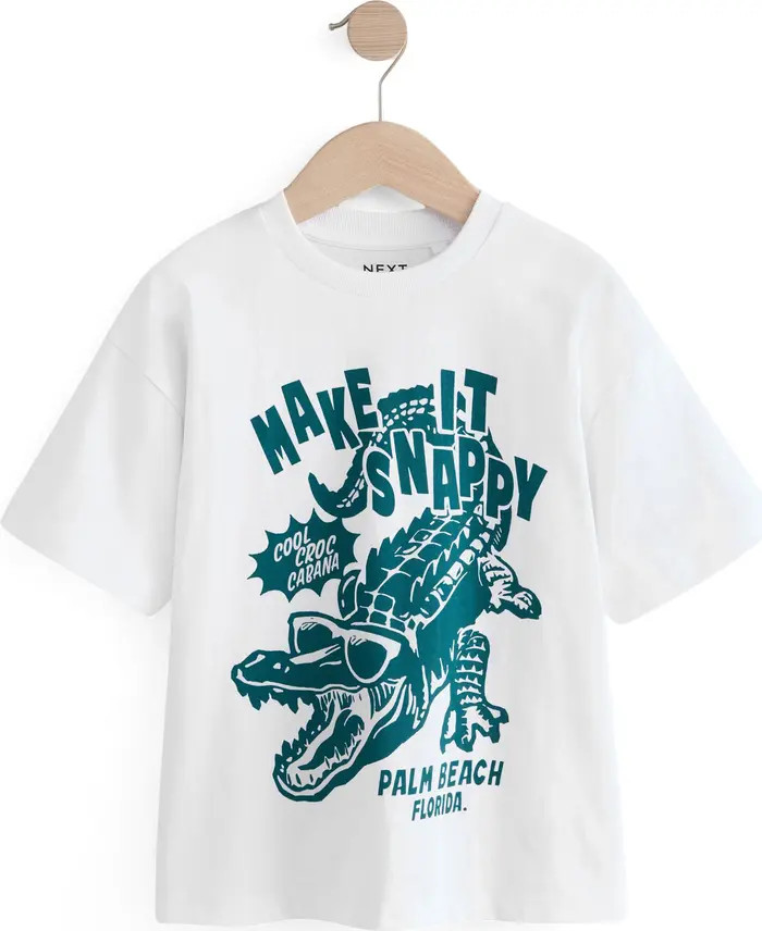 NEXT Kids' Crocodile Cotton Graphic T-Shirt | Nordstrom | Nordstrom