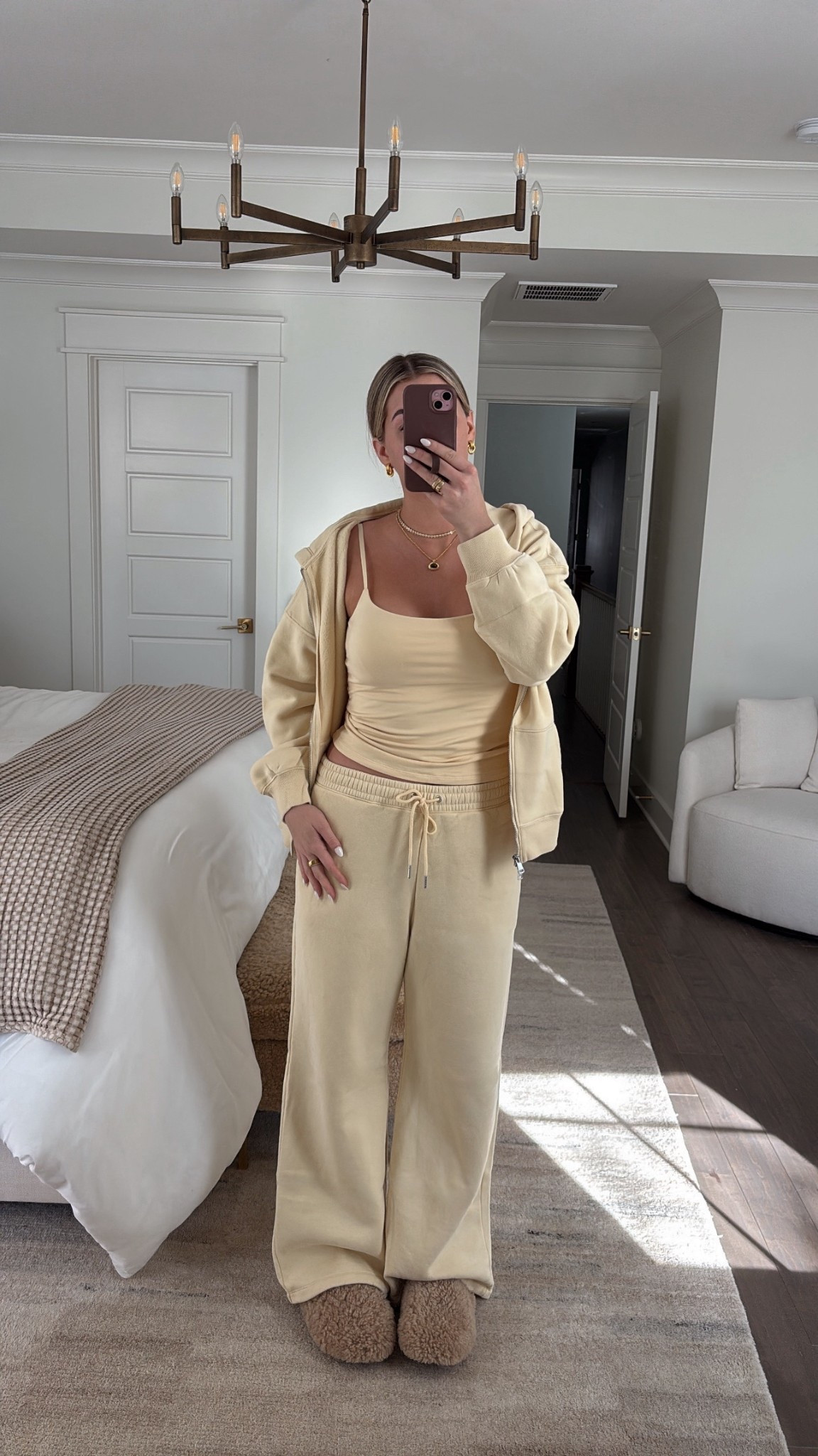 Yellow Abercrombie set 💛 I am wearing a large in everything and am a M/L! 

#LTKootd #LTKFindsUnder50 #LTKFindsUnder100