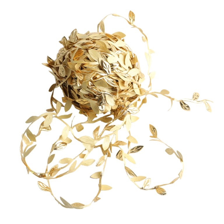 DIY Artificial Vine Ribbons Leaves String Garlands Wedding Reception Gold - Walmart.com | Walmart (US)