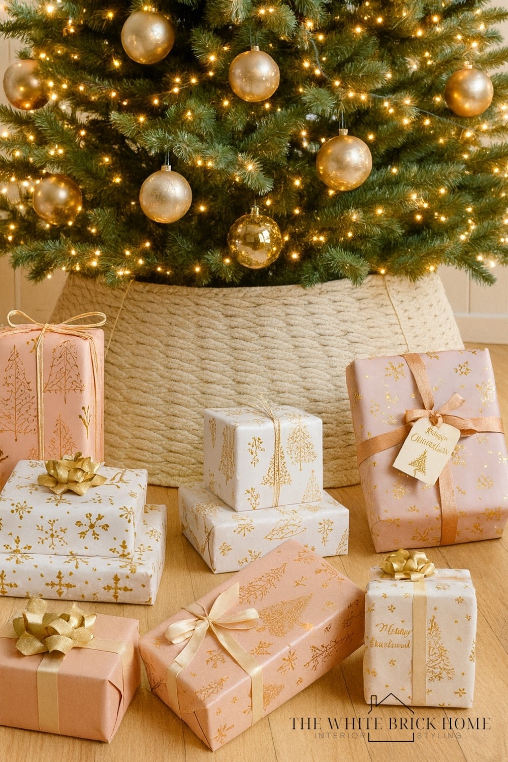 Amazon for the win! This elegant blush and gold wrapping paper brings a warm, magical sparkle to every gift under your tree this season.

Gift wrap, Christmas wrapping paper, wrapping paper, pink and gold Christmas, holiday, Christmas decor, Christmas decorations, holiday decor, holiday decorations, home decor, holiday decor, gift wrapping ideas, gift wrap ideas Christmas, tree collar  

#LTKHoliday #LTKGiftGuide #LTKFindsUnder50