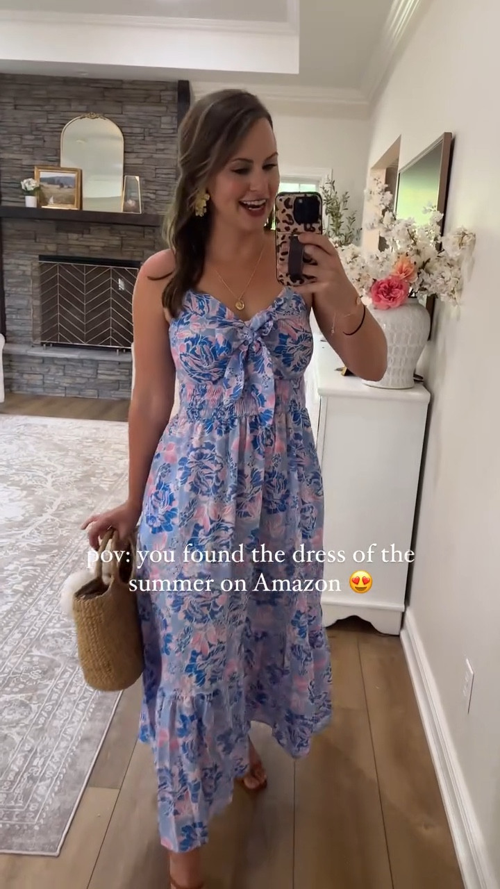The “It” dress for summer!! Seriously the perfect maxi dress to take on vacation, wear as a wedding guest or as a brunch outfit… you name it!! I give the style, fit and quality of this @amazon dress a 10/10!!! 👏🏼 

👀 my stories for the full tryon review + follow along @dorothypro for all things affordable fashion & home finds!! 

#summeroutfits #vacationdress #amazonfashion #amazonfashionfinds #maxidresses #founditonamazon #maxidress #momfashion #vacationoutfit

#LTKStyleTip #LTKSummerSales #LTKVideo