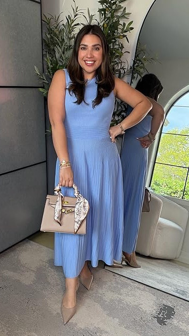 Wearing the shapewear + bra combo I reach for when I want my spring dresses to lay just a little smoother and feel extra flattering. Nothing too much, just enough to help everything fit and look better 💙

Similar purse linked, original is unfortunately unavailable. 

🩵 Bra & sahapwear M, Dress S, Heels 7.5.

#LTKStyle #LTKFinds #LTKUnder50 #SpringStyle #SpringDresses #DressSeason #Shapewear #EverydayStyle #FlatteringFinds #WardrobeEssentials #AmazonFashion #PetiteStyle #SpringOutfits #StyleFinds #ClosetEssentials