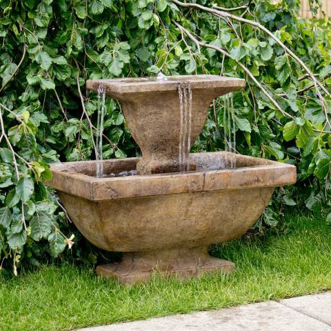 Henri Studio Terrazza 24"H Relic Lava LED Outdoor Fountain | Lamps Plus