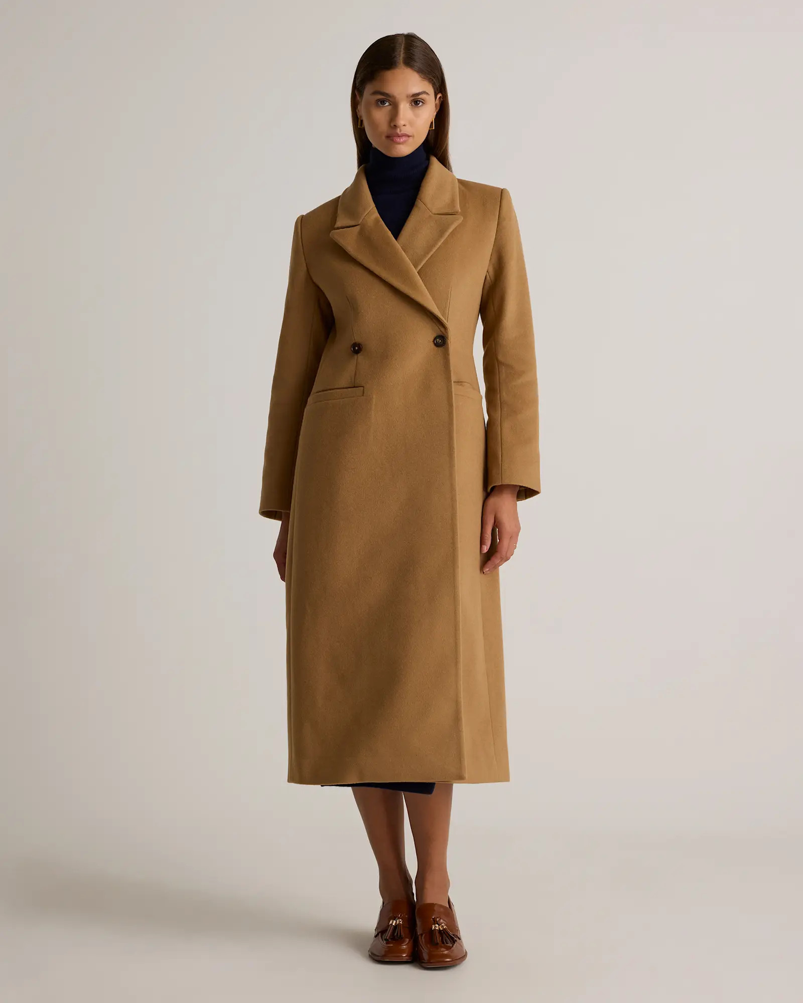 Italian Wool Tailored Coat | Quince