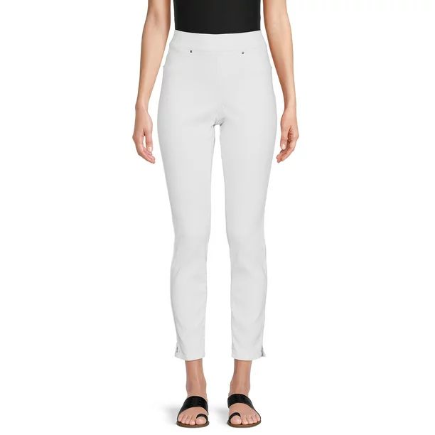 The Pioneer Woman Cropped Pull-On Denim Jeans, Women's, Sizes XS-3X | Walmart (US)