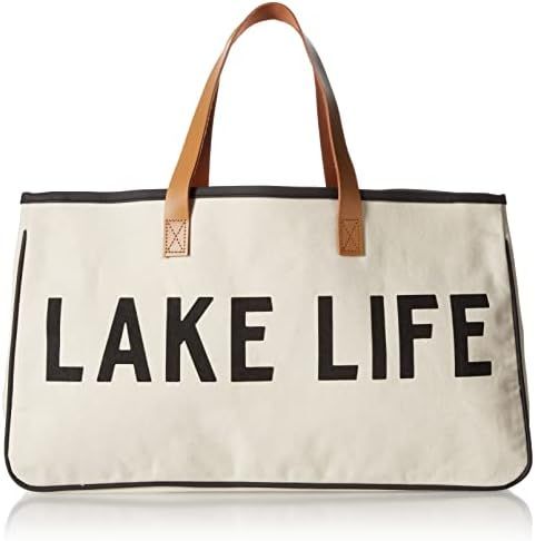 Creative Brands Pure Design Canvas Tote Bag, Large, Lake Life | Amazon (CA)