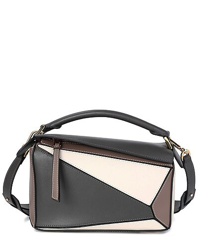 Geometric Leather Messenger Bag | Rue La La