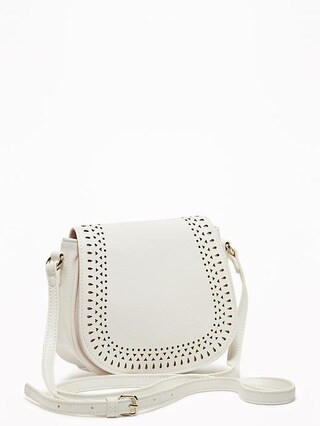 Laser-Cut Mini-Saddle Bag for Women | Old Navy US