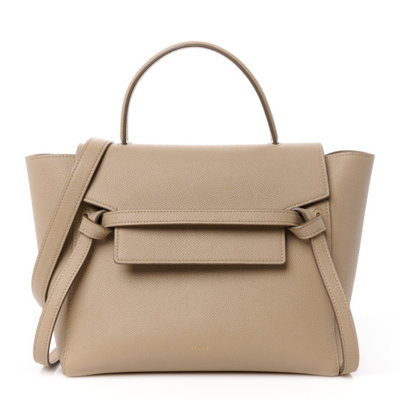 Grained Calfskin Micro Belt Bag Light Taupe | FASHIONPHILE (US)