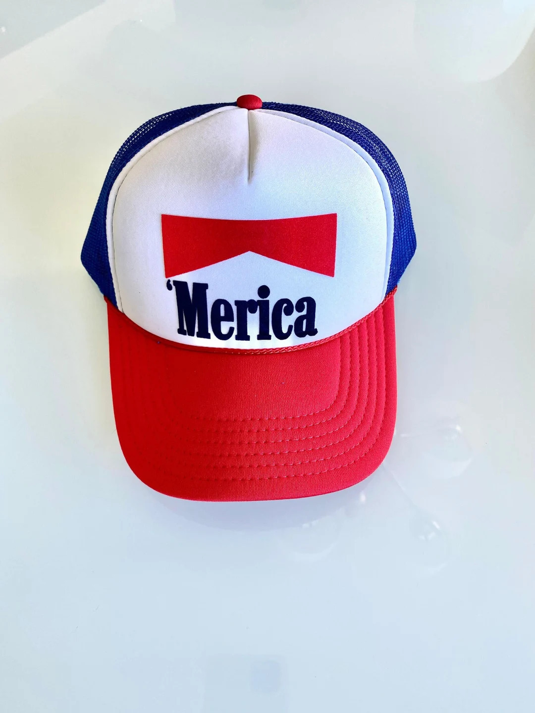 Merica Red White and Blue Trucker Hat | Etsy (US)