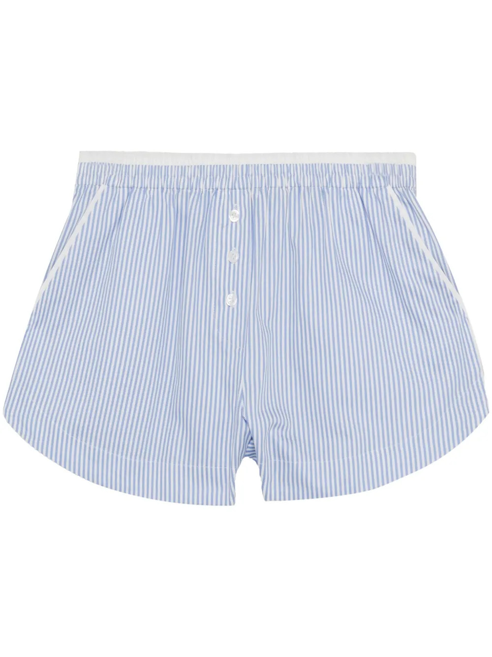 Simkhai Sarah Cotton Shorts | Blue | FARFETCH | Farfetch Global