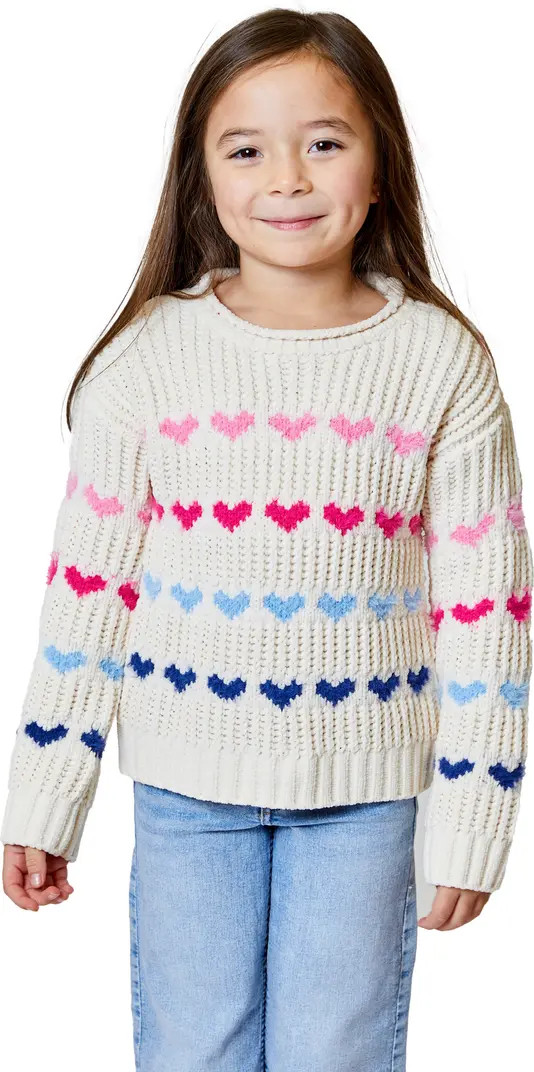 Kids' Heart Long Sleeve Sweater | Nordstrom Rack