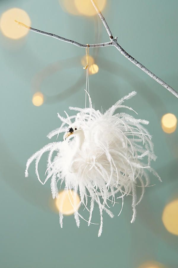 Swan Feathers Ornament | Anthropologie (US)