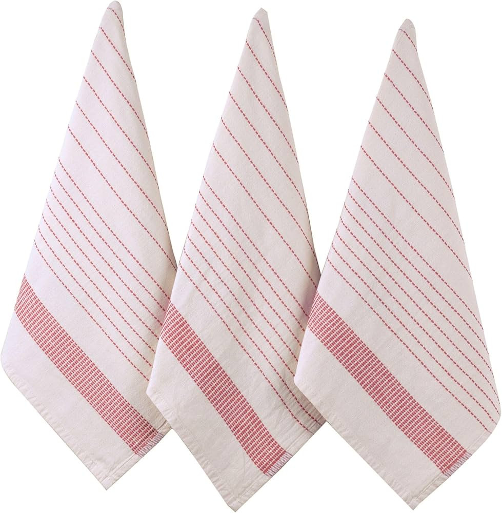 sea me at home Dish Towels for Kitchen Drying, Kitchen Tea Towel Set of 3, 100% Cotton Boho Kitch... | Amazon (US)