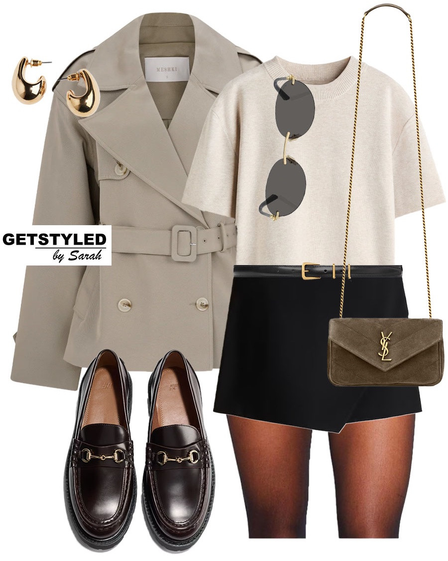 Crop trench coat styling 🫶🏼

#trenchcoat #croptrench #autumnstyle #loafers

#LTKsummer #LTKstyletip #LTKshoes