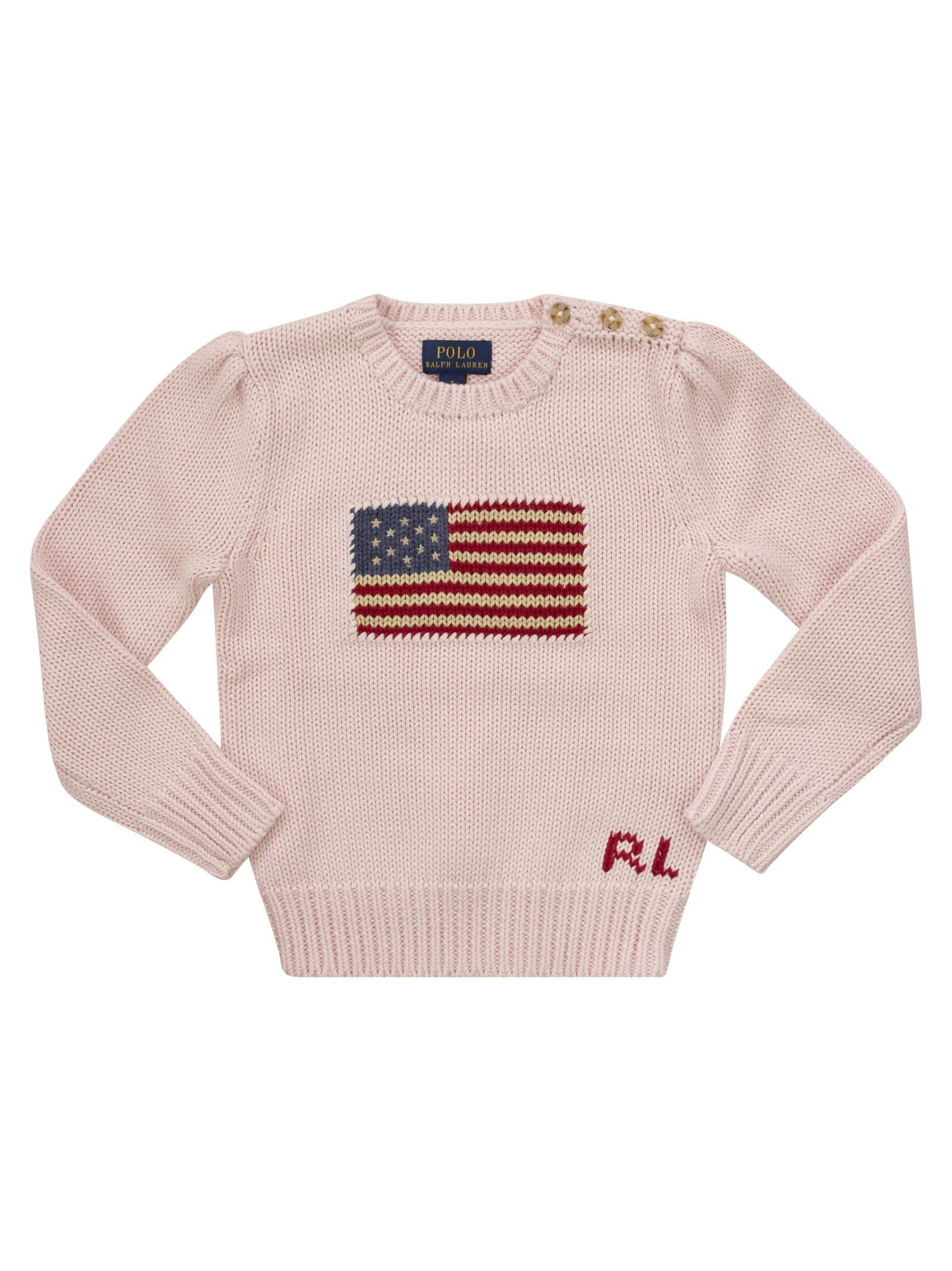 Polo Ralph Lauren Cotton Crew-neck Sweater With Flag | Italist.com US