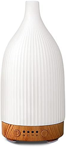 Essential Oil Diffuser, 100 Ml White Ceramic Aroma Diffusers, Aromatherapy Diffuser With 4 Timers... | Amazon (US)