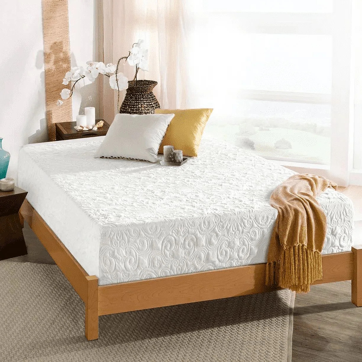 Zinus Spa Sensations Serenity 12" King Mattress, Memory Foam Mattress with Green Tea and Pressure... | Walmart (US)