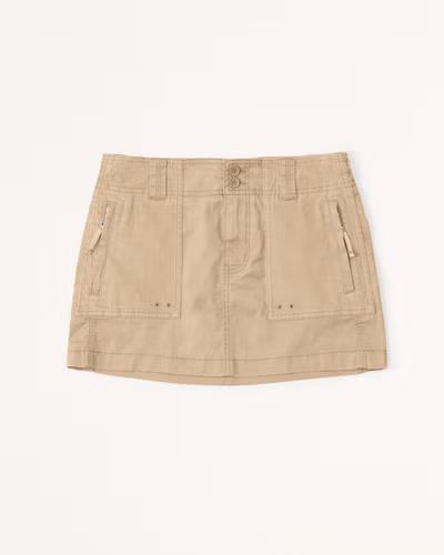2000s Mixed Fabric Micro Mini Skirt | Abercrombie & Fitch (US)