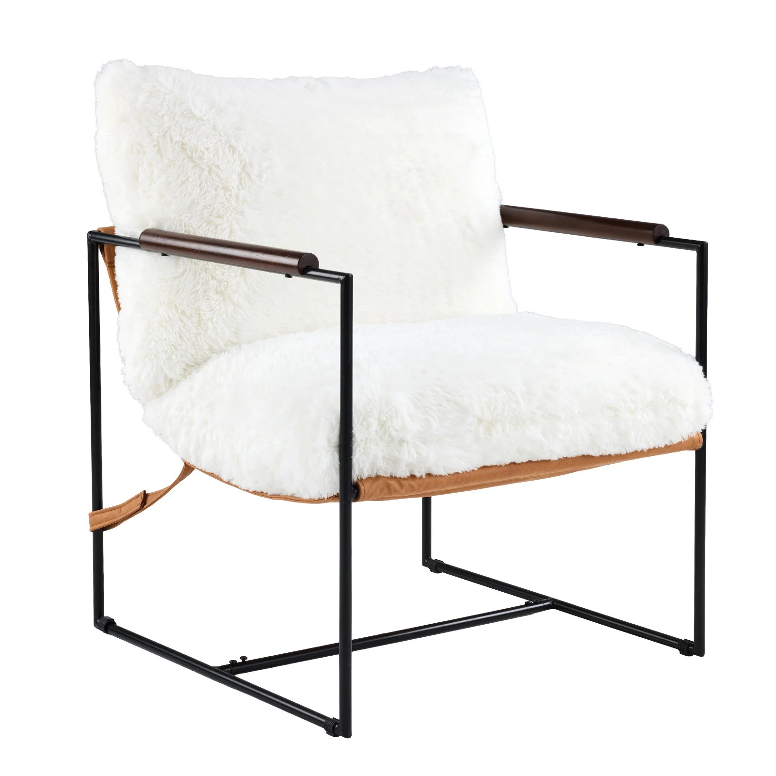 Ktaxon Accent Chair with Plush Soft Upholstery, Oversized Seating Armchair with Rubberwood Armres... | Walmart (US)